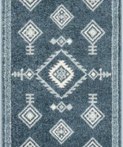 Well Woven Azra Tribal Medallion Dark Blue Rug