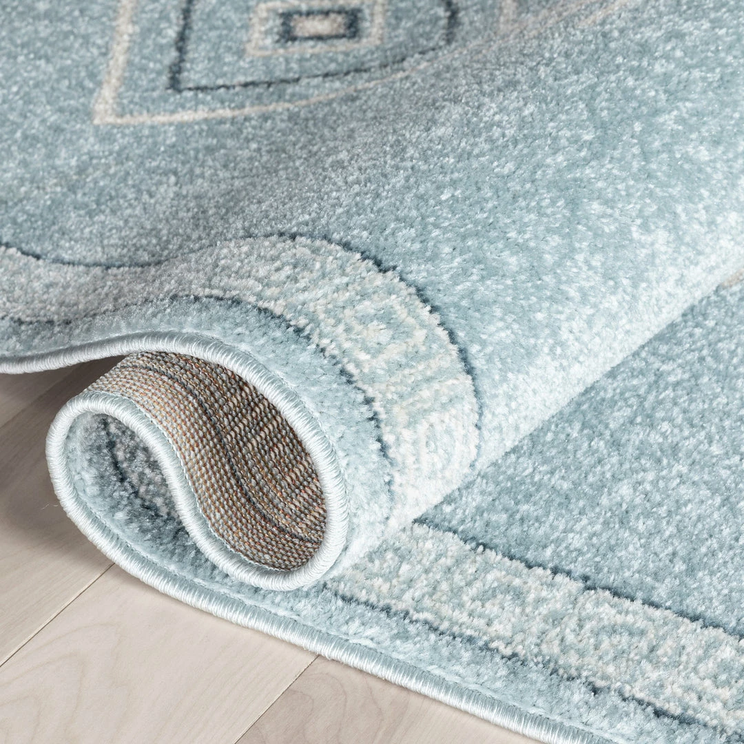 Well Woven Azra Tribal Medallion Light Blue Rug 8 Well Woven Azra Tribal Medallion Light Blue Rug