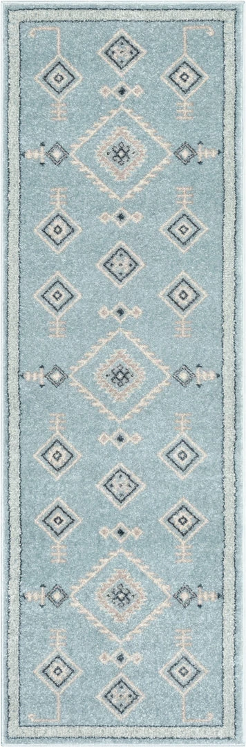 Well Woven Azra Tribal Medallion Light Blue Rug 5 Well Woven Azra Tribal Medallion Light Blue Rug