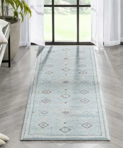 Well Woven Azra Tribal Medallion Light Blue Rug 20 Well Woven Azra Tribal Medallion Light Blue Rug