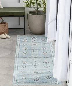 Well Woven Azra Tribal Medallion Light Blue Rug 23 Well Woven Azra Tribal Medallion Light Blue Rug