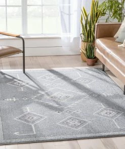 Well Woven Azra Tribal Medallion Grey Rug Global