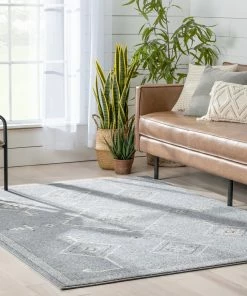 Well Woven Azra Tribal Medallion Grey Rug Global