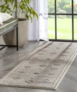 Well Woven Azra Tribal Medallion Beige Rug