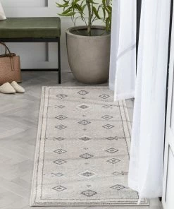 Well Woven Azra Tribal Medallion Beige Rug