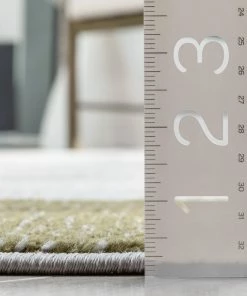 Well Woven Wilma Modern Geometric Green Grey Rug