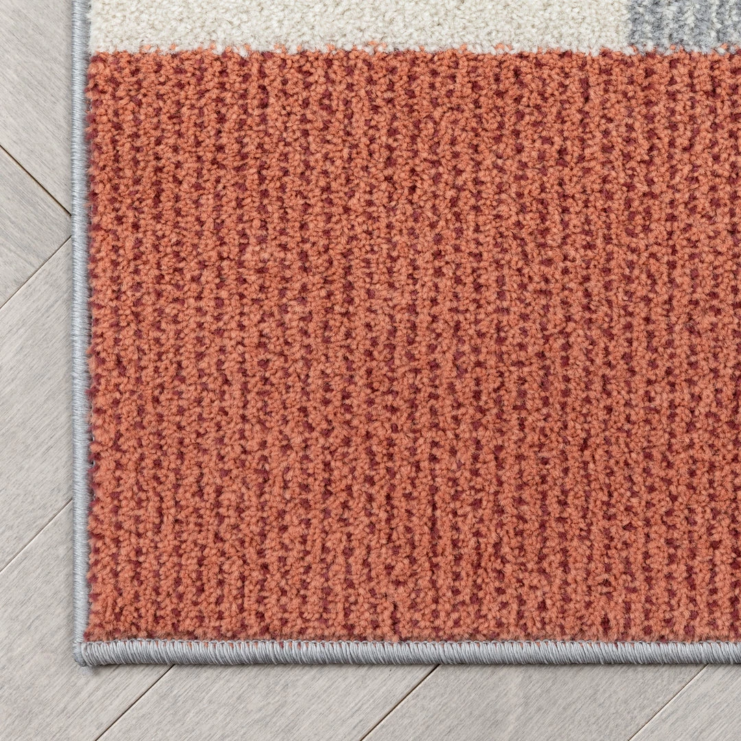 Well Woven Wilma Modern Geometric Blush Grey Rug 4 Well Woven Wilma Modern Geometric Blush Grey Rug