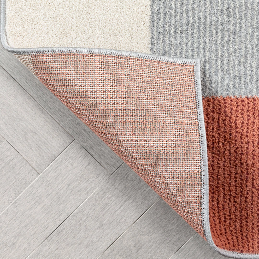 Well Woven Wilma Modern Geometric Blush Grey Rug 12 Well Woven Wilma Modern Geometric Blush Grey Rug