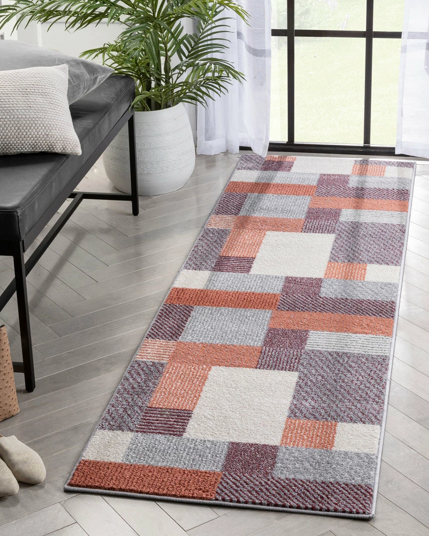 Well Woven Wilma Modern Geometric Blush Grey Rug 7 Well Woven Wilma Modern Geometric Blush Grey Rug