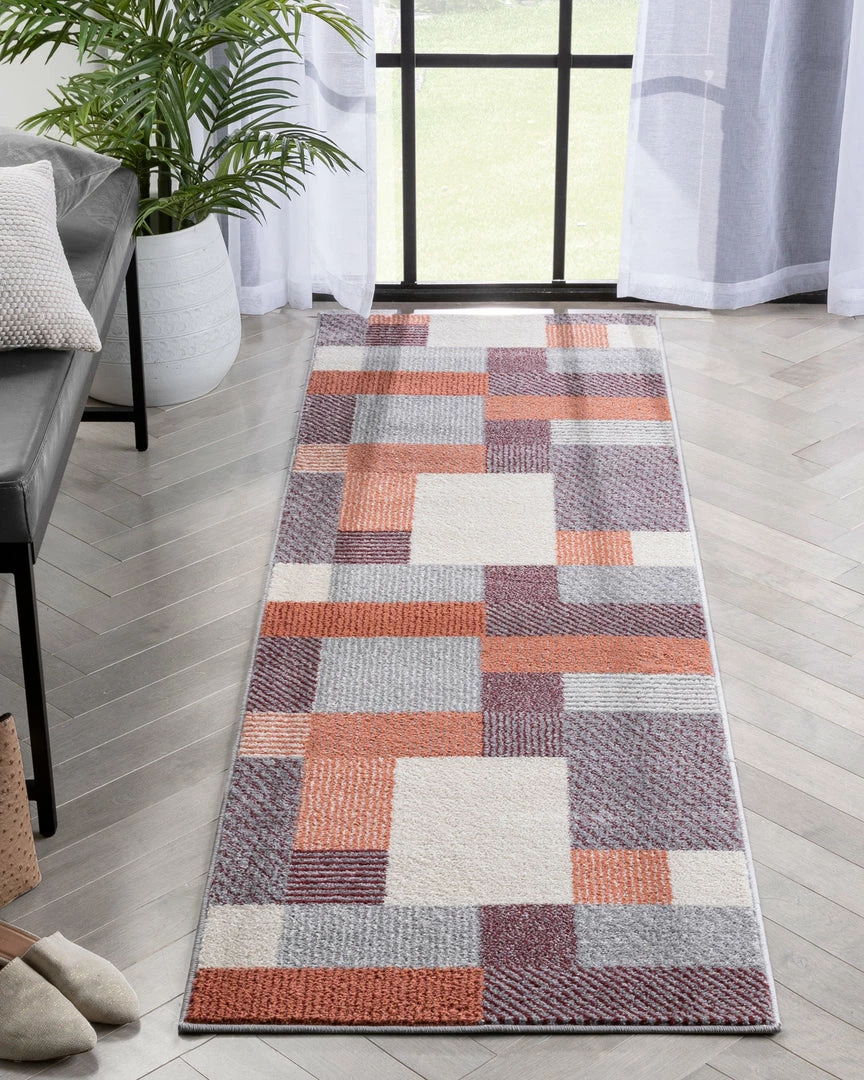 Well Woven Wilma Modern Geometric Blush Grey Rug 10 Well Woven Wilma Modern Geometric Blush Grey Rug
