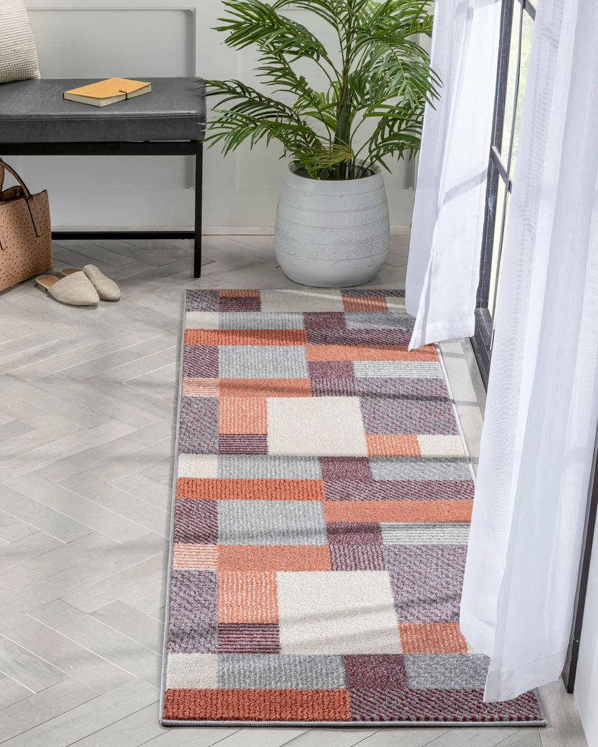 Well Woven Wilma Modern Geometric Blush Grey Rug 6 Well Woven Wilma Modern Geometric Blush Grey Rug