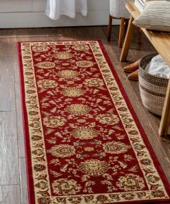 Well Woven Oriental & Persian Abbasi Red Traditional Rug