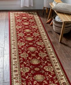 Well Woven Oriental & Persian Abbasi Red Traditional Rug