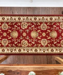 Well Woven Abbasi Custom Size Runner Traditional Red Choose Your Width X Choose Your Length Hallway Runner Rug
