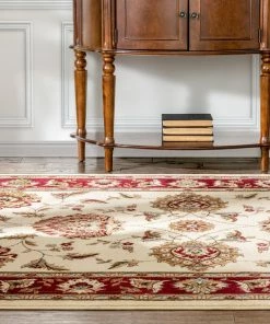 Well Woven Abbasi Ivory Traditional Rug Oriental & Persian