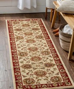 Well Woven Abbasi Ivory Traditional Rug Oriental & Persian