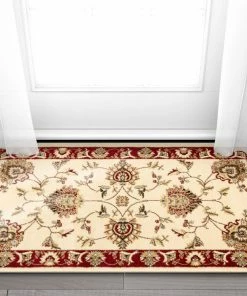 Well Woven Abbasi Ivory Traditional Rug Oriental & Persian
