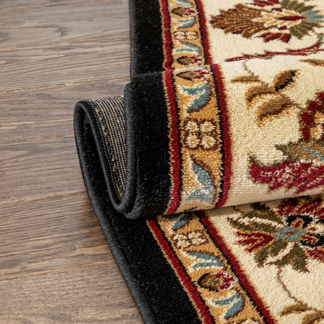 Well Woven Abbasi Black Traditional Rug Oriental & Persian 11 Well Woven Abbasi Black Traditional Rug Oriental & Persian