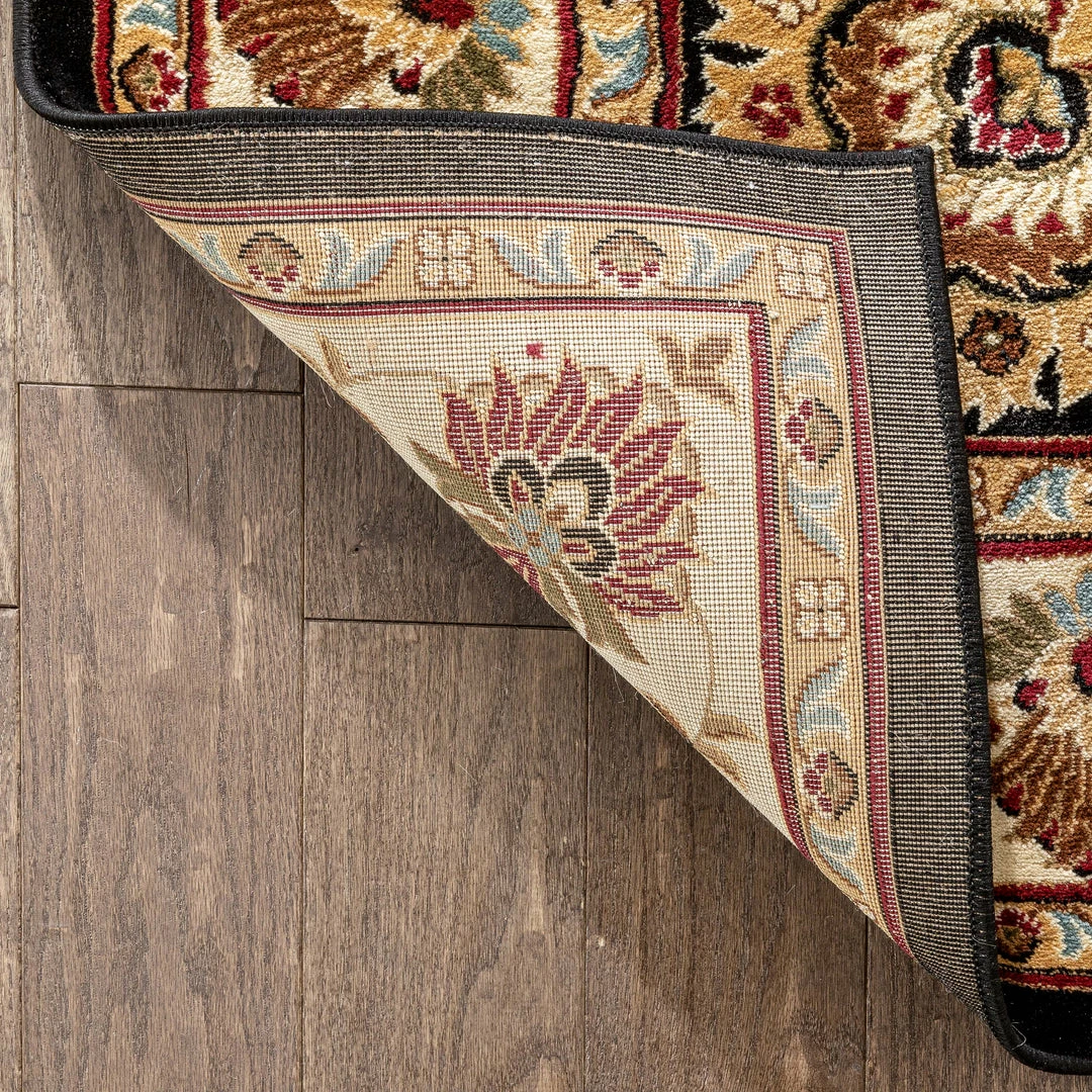 Well Woven Abbasi Black Traditional Rug Oriental & Persian 5 Well Woven Abbasi Black Traditional Rug Oriental & Persian