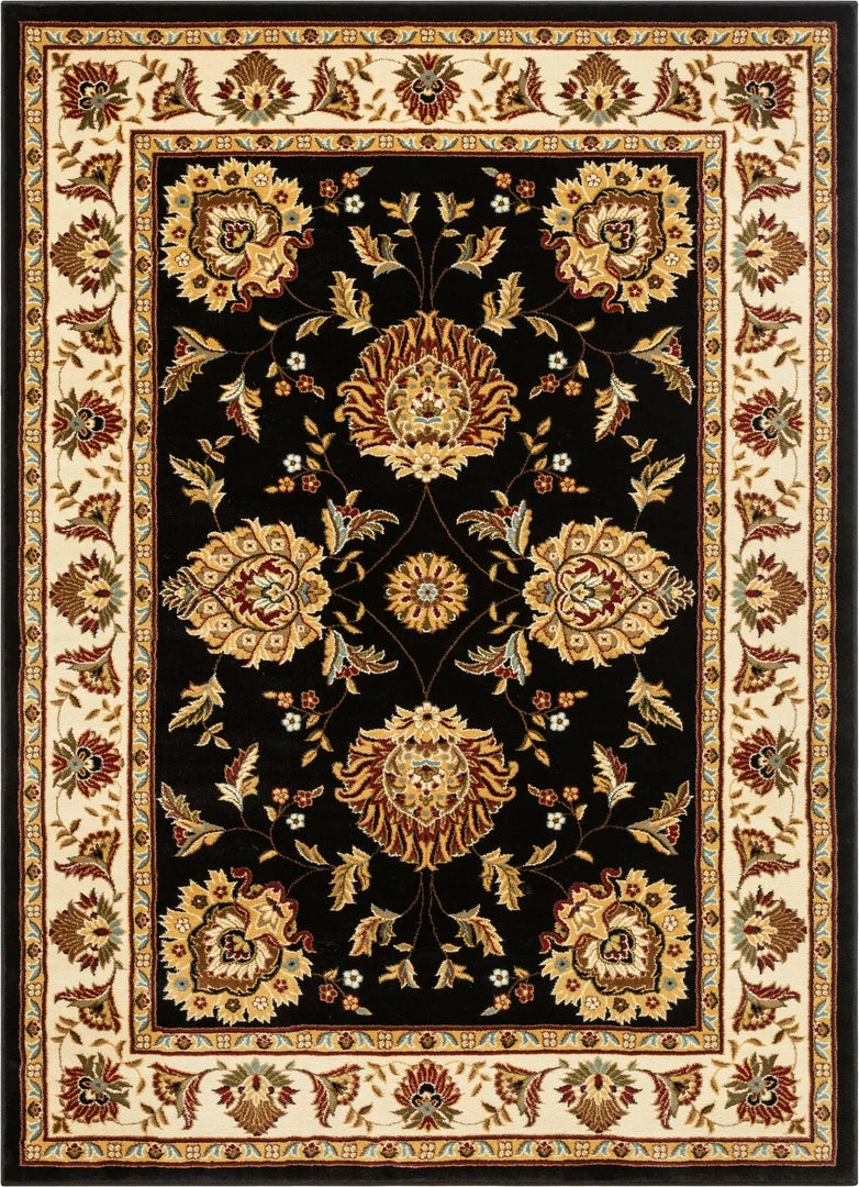 Well Woven Abbasi Black Traditional Rug Oriental & Persian 2 Well Woven Abbasi Black Traditional Rug Oriental & Persian