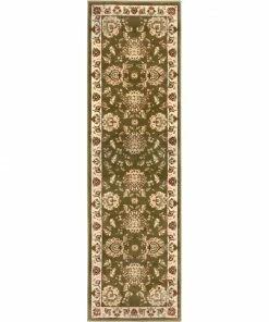 Well Woven Abbasi Green Traditional Rug
