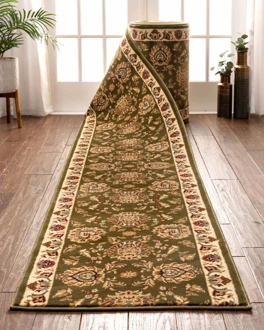 Well Woven Abbasi Custom Size Runner Traditional Green Choose Your Width X Choose Your Length Hallway Runner Rug 1 Well Woven Abbasi Custom Size Runner Traditional Green Choose Your Width X Choose Your Length Hallway Runner Rug