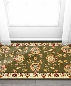 Well Woven Abbasi Green Traditional Rug