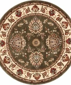 Well Woven Abbasi Green Traditional Rug