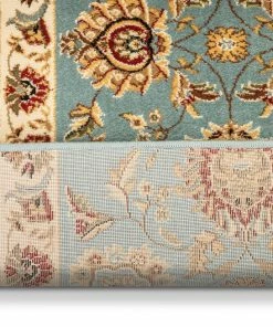 Well Woven Abbasi Custom Size Runner Traditional Light Blue Choose Your Width X Choose Your Length Hallway Runner Rug