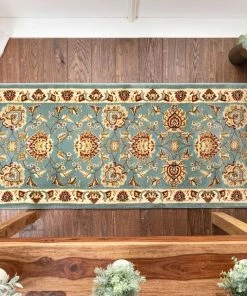 Well Woven Abbasi Custom Size Runner Traditional Light Blue Choose Your Width X Choose Your Length Hallway Runner Rug 7 Well Woven Abbasi Custom Size Runner Traditional Light Blue Choose Your Width X Choose Your Length Hallway Runner Rug