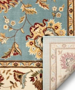 Well Woven Oriental & Persian Abbasi Light Blue Traditional Rug