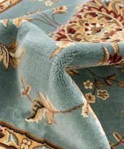 Well Woven Oriental & Persian Abbasi Light Blue Traditional Rug