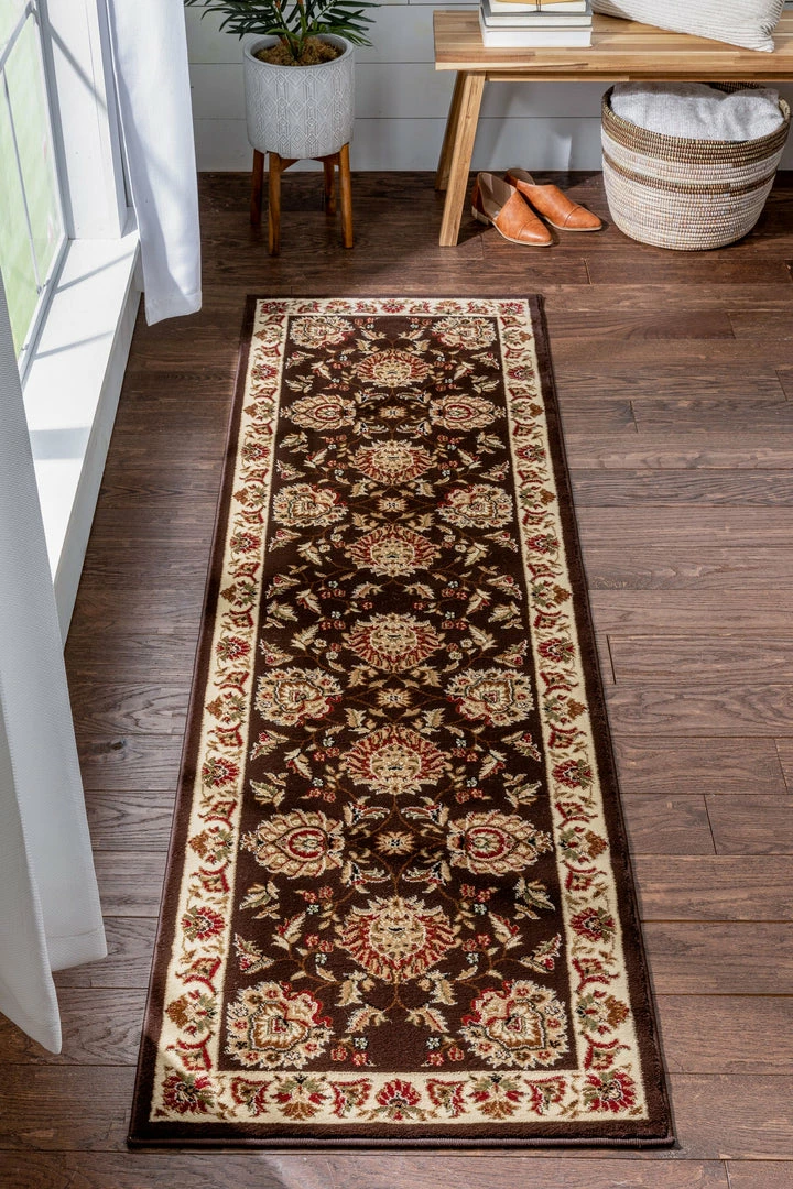 Well Woven Abbasi Brown Traditional Rug 12 Well Woven Abbasi Brown Traditional Rug