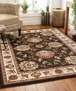 Well Woven Abbasi Brown Traditional Rug