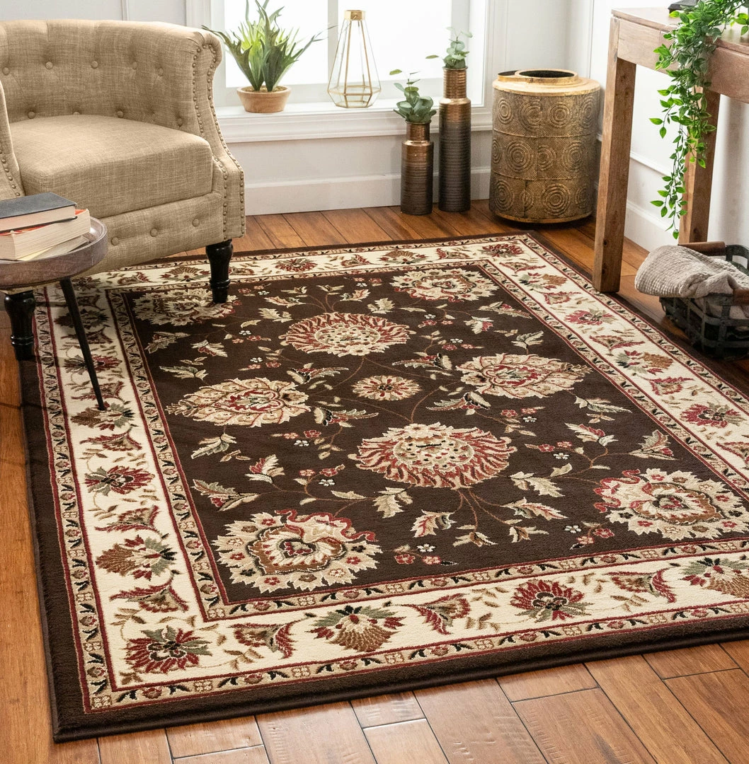 Well Woven Abbasi Brown Traditional Rug 2 Well Woven Abbasi Brown Traditional Rug