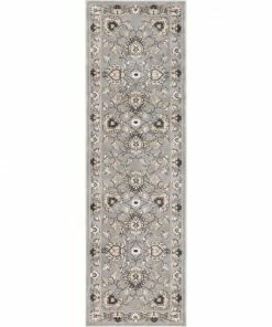 Well Woven Abbasi Grey Traditional Rug Oriental & Persian