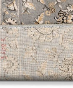 Well Woven Abbasi Custom Size Runner Traditional Grey Choose Your Width X Choose Your Length Hallway Runner Rug Grey & Silver