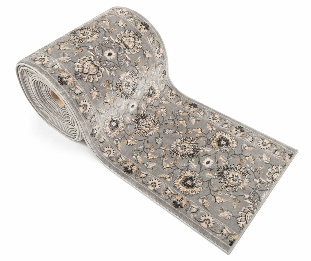 Well Woven Abbasi Custom Size Runner Traditional Grey Choose Your Width X Choose Your Length Hallway Runner Rug Grey & Silver 3 Well Woven Abbasi Custom Size Runner Traditional Grey Choose Your Width X Choose Your Length Hallway Runner Rug Grey & Silver