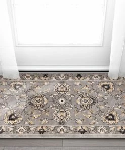 Well Woven Abbasi Grey Traditional Rug Oriental & Persian