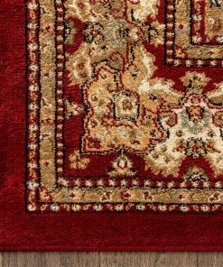 Well Woven Mina-Khani Red Traditional Rug Oriental & Persian