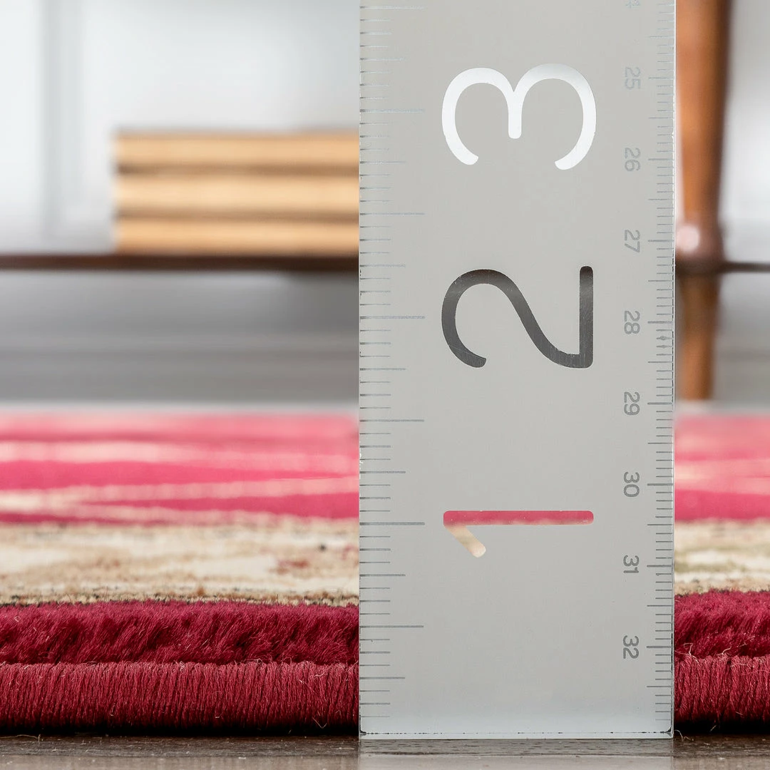 Well Woven Fleur De Lis Red Formal Rug 8 Well Woven Fleur De Lis Red Formal Rug