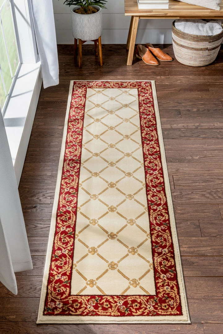 Well Woven Oriental & Persian Fleur De Lis Ivory Formal Rug 12 Well Woven Oriental & Persian Fleur De Lis Ivory Formal Rug