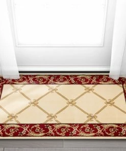 Well Woven Oriental & Persian Fleur De Lis Ivory Formal Rug 26 Well Woven Oriental & Persian Fleur De Lis Ivory Formal Rug