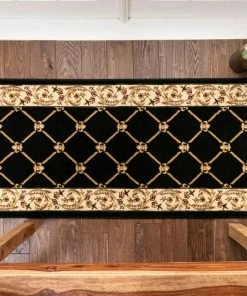 Well Woven Fleur De Lis Custom Size Runner Formal Black Choose Your Width X Choose Your Length Hallway Runner Rug 7 Well Woven Fleur De Lis Custom Size Runner Formal Black Choose Your Width X Choose Your Length Hallway Runner Rug