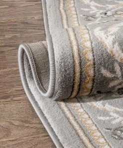 Well Woven Oriental & Persian Fleur De Lis Grey Traditional Rug