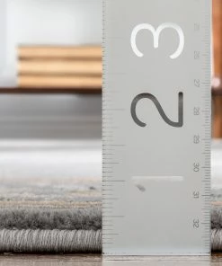 Well Woven Oriental & Persian Fleur De Lis Grey Traditional Rug