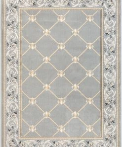 Well Woven Oriental & Persian Fleur De Lis Grey Traditional Rug
