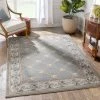 Well Woven Oriental & Persian Fleur De Lis Grey Traditional Rug