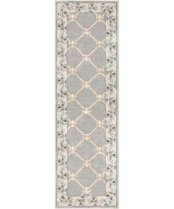 Well Woven Oriental & Persian Fleur De Lis Grey Traditional Rug