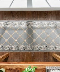 Well Woven Oriental & Persian Fleur De Lis Grey Traditional Rug